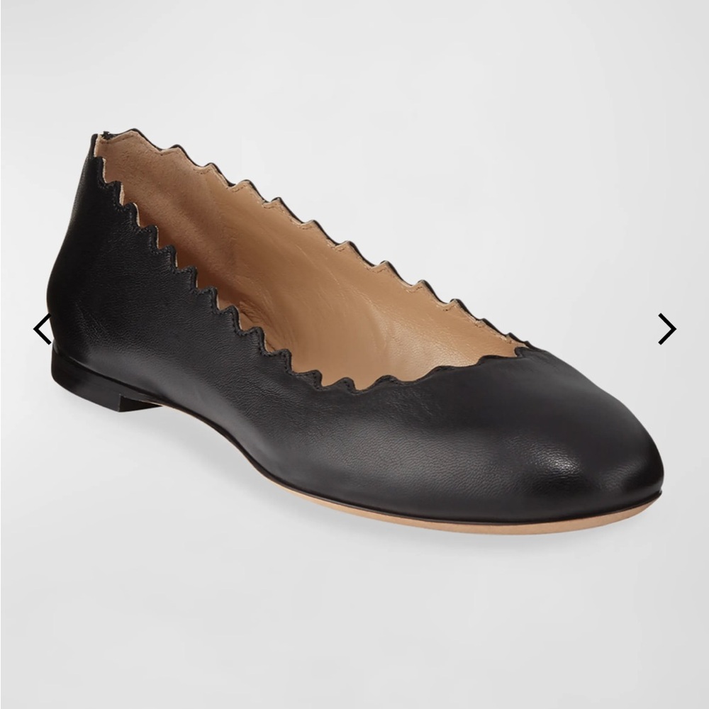 Chloe scalloped Lauren flats